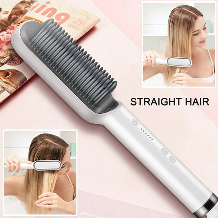 (Bright Bazar) Hair Straightener Brush